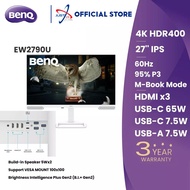 BENQ EW2790U 27" ERGONOMIC PREMIUM MONITOR WITH BUILT-IN SPEAKER ( 27" IPS UHD / 5MS / 60HZ / HD MI+