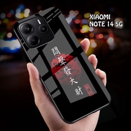 HP REDMI NOTE 14 5G Glitter Glass Phone Case - NOTE 14 5G Case - RED NOTE 14 5G Phone Case -A51