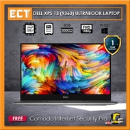 [Clearance] Dell XPS 13 (9360) Ultrabook Laptop (i7-7500U,256GB SSD,8GB,13.3 FHD,W10) - Silver