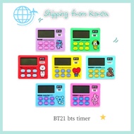 LINE Friends BTS BT21 Timer Study Stop Watch Kitchen Timer Clock 7Models Cute Stop Watch Desk Stop W