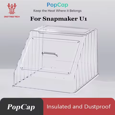 BIGTREETECH PopCap Snapmaker U1 Clear Top Cover 3D Printer Thermal and Dust Cover Upgrded Parts for 