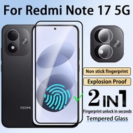 2 in 1 Redmi Note 17 5G Tempered Glass Screen Protector For Redmi A3 A5 A7 17C Note 17 Pro Max 4G 5G