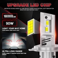 2 Pieces 32LED Super Bright Car Headlights 90W 18000Lm H1 H3 H4 H7 Led Headlight Bulb H8/H11 H13 900