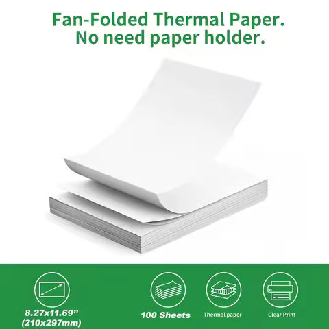 A4 Thermal Paper,Printer Paper,A4 Size Printer Paper (210mm X 297mm),BPA Free Quick Dry Writing Pape