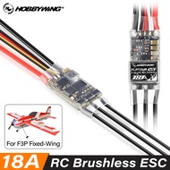 HOBBYWING Platinum 18A Brushless ESC 18A V5 F3P ESC 5.5V/4A BEC 2-4S LiPo 32-bit MCU AFor 120g-320g