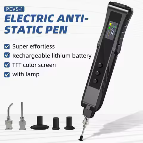 Electric Vacuum Suction Pen Strong Adsorption Force TFT Color Screen Vacuum Pickup Tool for Electron