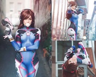 Yy Female D.Va Cosplay Costumes Erhero Zentai Suit Dva Halloween Suit Adults Party Jumpsuits
