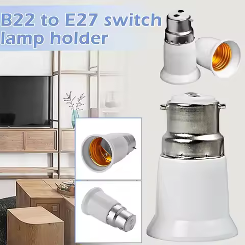 Ceilings Light Fan Adapter B22 to E27 Socket Converter B22 To E27 Bulb Converter for Light Parts Acc