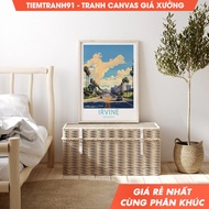 Wall painting, Irvine California Travel, Irvine Orange County Poster, Traveler City Wall Art,Orange 