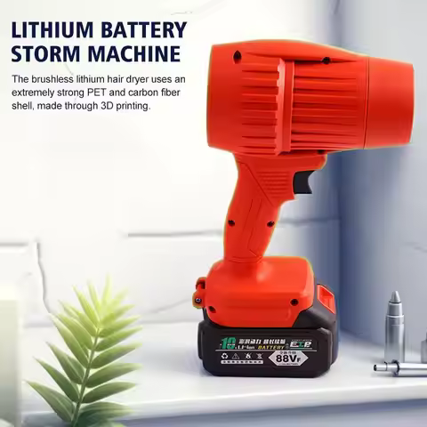 Air Blower Turbo Fan Jet Dry, 550g Thrust Power for Leaves, Snow, Dust Compatible with 18V Makita Ba