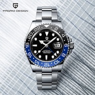 Pagani Design Original 40mm Men Automatic Watch GMT Ceramic Bezel 100M Water Resistant Sapphire Glas