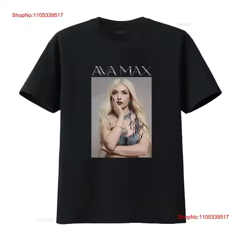 New Popular Ava Max singer For Fans Classic T Shirt L130 vintage Washed Stylish Breathable homme str