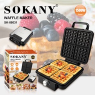 Breakfast Maker Bread Maker Heating Maker Export SOKANY08031 Waffle Maker Household Four-Slice Breakfast Maker Kitchen Appliances Sandwich Maker Electric Cake Pan