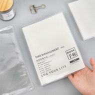 PVC Book Clothes Transparent A6A5 Muji Single Line Book hobo Handbook Book Cover Inner Core Book Lea