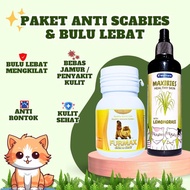 Anti Scabies Plus Cat Hair Vitamin Package - Fungus Medicine Gudik Demodex Impetigo Fleas Maxibies a