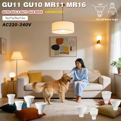 10pcs Led Bulb Lamp AC220-240V GU11 MR11 GU10 GU4 GU5.3 Foco Bulbs Warm Lighting Equivalent 60W for 