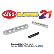 [1 Piece] Danish assembly details, Thin lift arm 1 x 6- ID Item number: 32063 Replacement item numbe