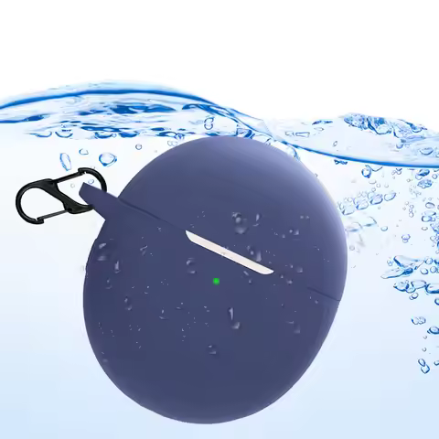 Silicone Case For 1MORE ComfoBuds MINI Case Solid Color Anti-drop Earphone Protect Case Soft Headpho