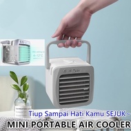 PORTABLE AIR COOLER CONDITIONER FAN DESKTOP AIRCOND USB CHARGING BEDROOM OFFICE PENGHAWA DINGIN KIPA