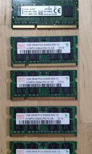 DDR2 667Mhz pc5300s-555 1G RAM x 4 piece