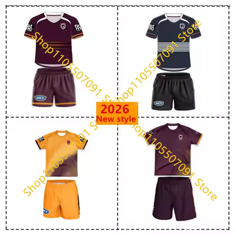 2026 Broncos Home / Away Kids Kit Rugby Jersey Size:16-26
