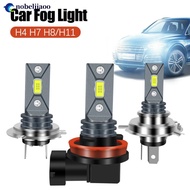 NOBELJIAOO 1PC 80W Car Headlight H4 H7 H8/H11 LED Bulb Head Lamp 2000LM LED Chips Fog Bulb White Yel