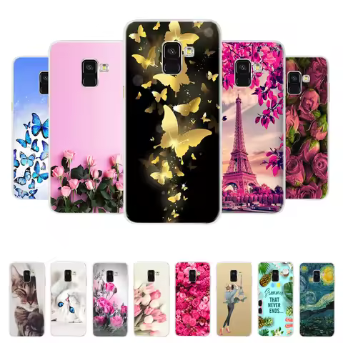For Samsung Galaxy A8 2018 Case Samsung A8 Plus A730F Silicone Soft TPU Phone Back Cover Case For Ga