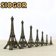 SIOGOR Eiffel Tower Model, 7 Sizes Metal Eiffel Tower Statue, with Box Exquisite Design Bronze Eiffe