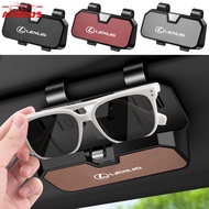Lexus Car Sun Visor Glasses Case Sunglasses Storage Box Glasses Card Ticket Holder Clip Organizers F