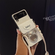 Ốp Gập Cho Samsung Galaxy Z Flip3 Z Flip4 Z Flip2 Z Flip1 Z Fold 3 Z Fold 4 Ốp Lật Thời Trang Mới Tú