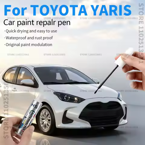 Car Paint Repair Pen For TOYOTA YARIS Paint Scratch Repair Accessories White 040 Silver 1H4 Lemon Ye