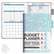 COMPU A5 Cash Budget Planner Book, Multifunctional English Notepad Monthly Finance Organizer, Portab
