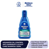 Selsun Blue (Advanced Oil Control) Anti-Dandruff & Scalp Care Shampoo 120ml [Improve Oily Scalp, Con