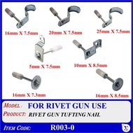 R003-0 Nails Gun Ceiling Artifact Rivet Nail Fastener Gunpowder Bullet Concrete Round Cap Fire Nail Pipe Clamp