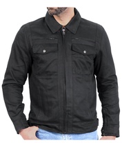 เสื้อแจ็คเก็ตเดนิม มีการ์ด JKM6001จากแบรนด์ HOT LEATHERS  นำเข้าจาก USA