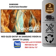 Samsung 65" 75" Inch NEO QLED (QN70F) 4K UHD Smart TV with Quantum Mini LED QA65QN70FAKXXM QA75QN70F