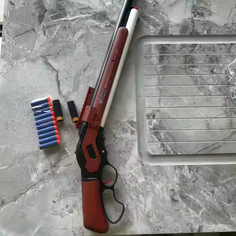 Winchester 1887 Shell‑Ejecting Foam Dart Play Model Lever‑Action Design For Backyard Outdoor Interac