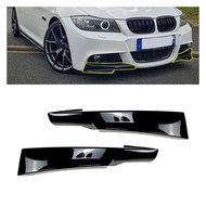 AMP-Z E90 Splitter Plastic Material front Bumper splitter For BMW 3 series E90 LCI M-Tech 2009-2012