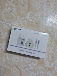 三星ITFIT 45W Fast Charging Kit帶數據線（全新未拆）可順豐