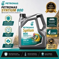 PETRONAS SYNTIUM 800 10W-40 10W40 4LITRE SEMI SYNTHETIC MINYAK HITAM KERETA CAR ENGINE OIL