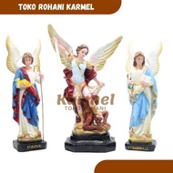 GREAT ANGEL STATUE SET SANTO MIKAEL GABRIEL RAFAEL STATUE RAPHAEL GABREI MICHAEL 20 CM ANGEL STATUE/