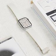 【悠遊卡認證】Apple Watch 皮革悠遊卡錶帶_星光白