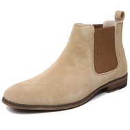 Chelsea Boots Men Classic Elastic Dress Boots Casual Men's Chelsea Ankle Boots