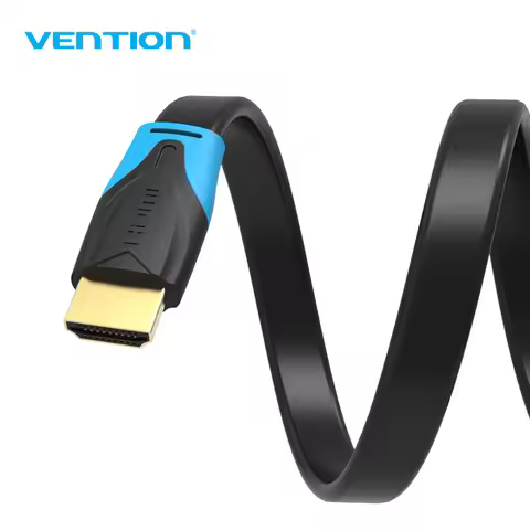 Vention HDMI to HDMI Cable Flat HDMI2.0 Cable Male to Male 4K*2K 18Gbps Supports Ethernet, 3D, 4K Vi
