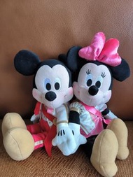 Disney迪士尼-Mickey & Minnie米奇米妮公仔 (似花車結婚公仔))
