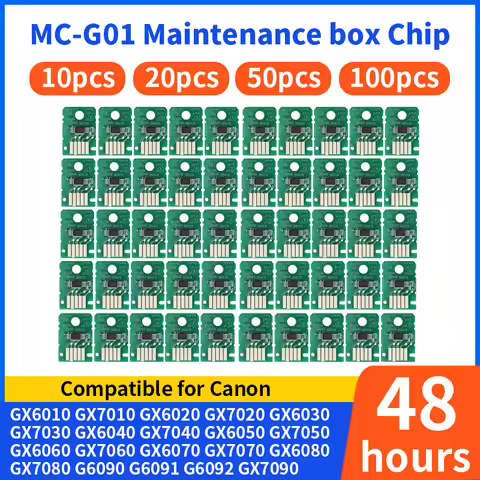 MC-G01 MC 01 Maintenance Tank Chip Compatible For CANON GX6020 GX6040 GX6050 GX7010 GX7020 GX7030 GX