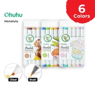 OHUHU Honolulu 6 Pack Alcohol Marker Set pastel Skin Tone Basic Color Markers Ohuhu Marker Alcohol M