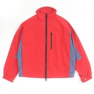 LOUIS VUITTON) LV 圓形標誌拉鍊尼龍夾克，RED和灰色，46碼，正品，意大利製造，男士款，成色極佳。