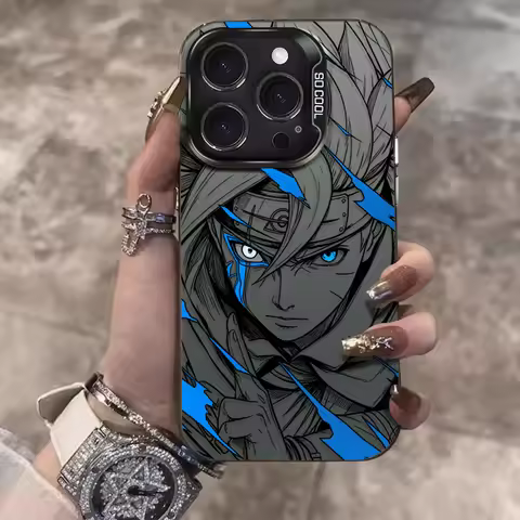 Anime Naruto UZUMKI BORUTO PURE EYE Hard Case for iPhone 12 17 Air Pro Max 16 15 11 14 13 Pro Max XS