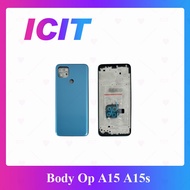 OP A15/A15s Body Parts Middle Case With Back Cover For OPPO A15/A15s Mobile Phone Spare ICIT 2020 Pr